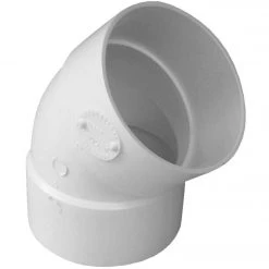 IPEX Canplas 3 In. SDR 35 45 Deg. PVC Sewer And Drain Elbow (1/8 Bend)