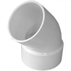 IPEX Canplas 3 In. SDR 35 45 Deg. PVC Sewer And Drain Street Elbow (1/8 Bend)