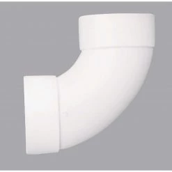 IPEX Canplas 3 In. SDR 35 90 Deg. PVC Sewer And Drain Sanitary Elbow (1/4 Bend)