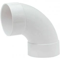 IPEX Canplas 4 In. SDR 35 90 Deg. PVC Sewer And Drain Sanitary Elbow (1/4 Bend)