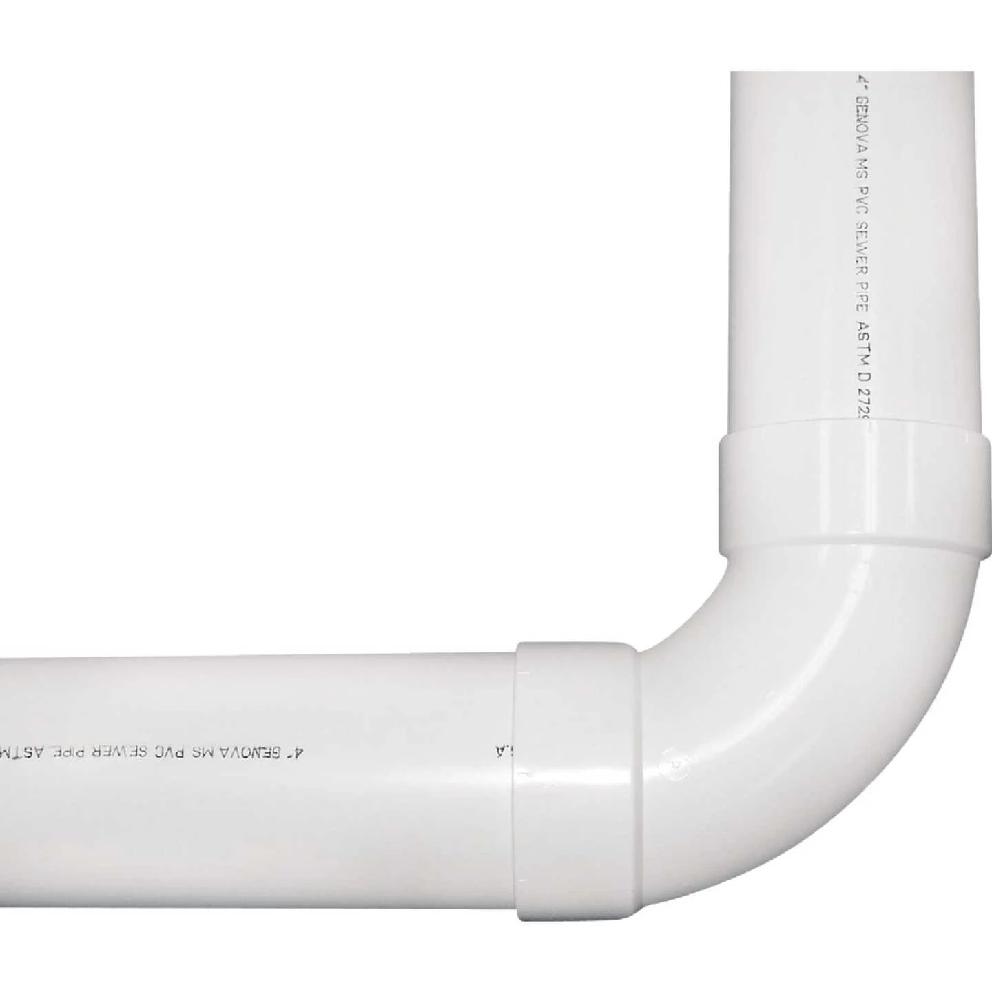 IPEX Canplas 4 In. SDR 35 90 Deg. PVC Sewer And Drain Sanitary Elbow (1/4 Bend) 5 IPEX Canplas 4 In. SDR 35 90 Deg. PVC Sewer And Drain Sanitary Elbow (1/4 Bend) - Image 3