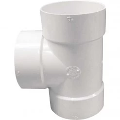 IPEX Canplas 4 In. PVC Sewer And Drain Sanitary Bull Nose Tee