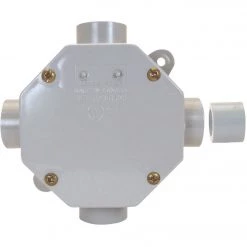 IPEX Kraloy PVC Molded Octagon Box, 1/2 In. Or 3/4 In. Outlet