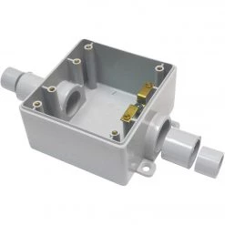 IPEX Kraloy 2-Gang PVC Molded FSC Deep Wall Box