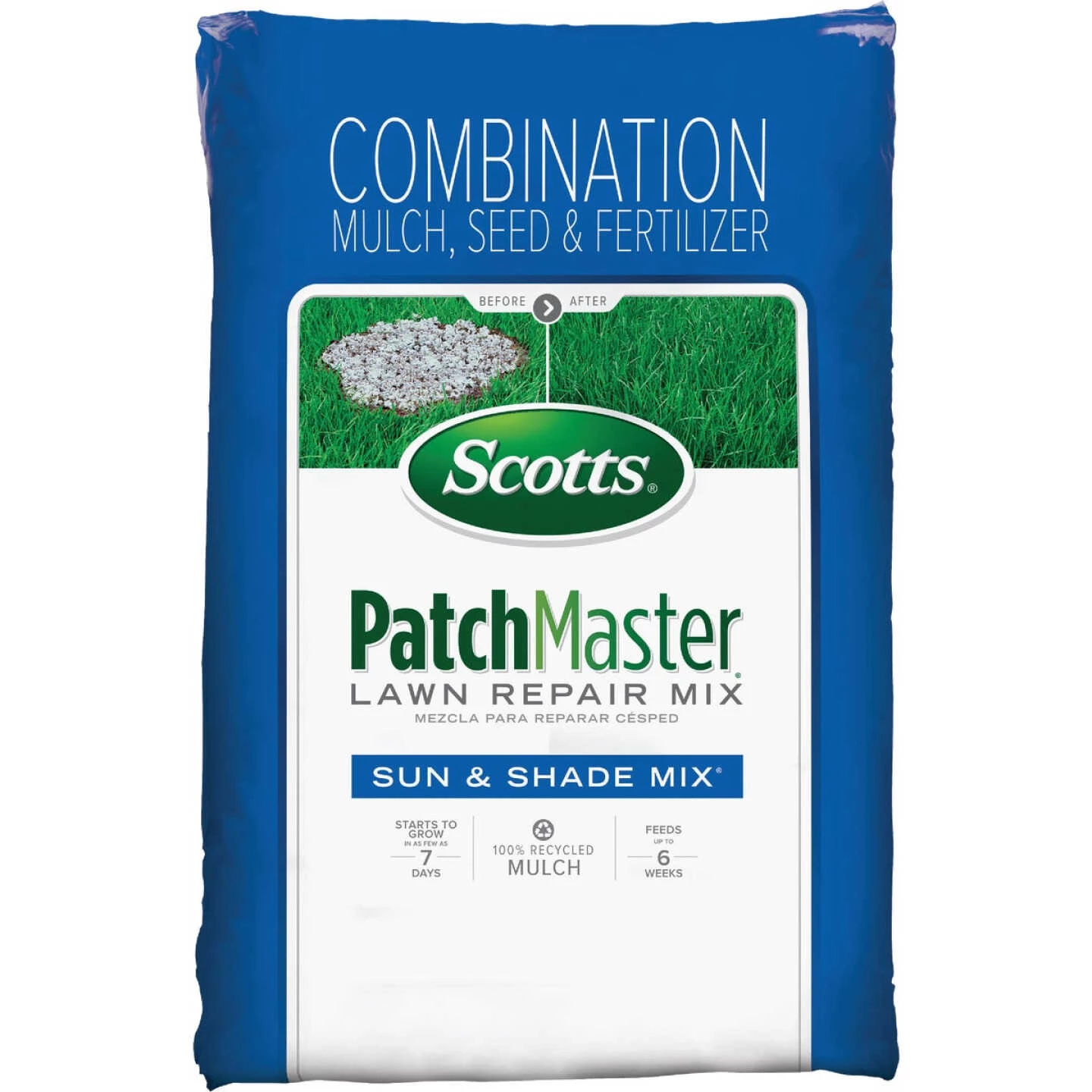 Scotts PatchMaster 10 Lb. 145 Sq. Ft. Bare Spot Coverage Sun & Shade Grass Patch & Repair 3 Scotts PatchMaster 10 Lb. 145 Sq. Ft. Bare Spot Coverage Sun & Shade Grass Patch & Repair