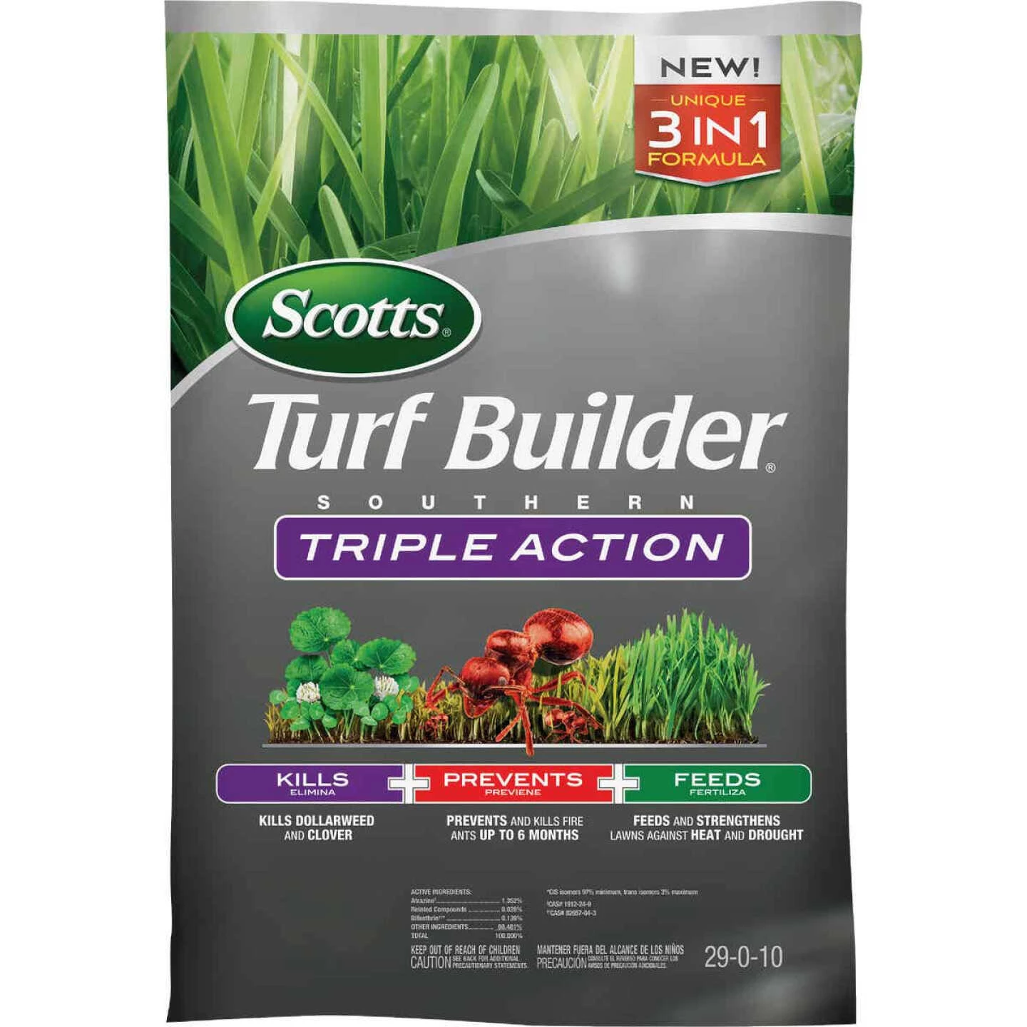 Scotts Turf Builder Southern Triple Action 26.84 Lb. 8000 Sq. Ft. Lawn Fertilizer With Weed Killer 3 Scotts Turf Builder Southern Triple Action 26.84 Lb. 8000 Sq. Ft. Lawn Fertilizer With Weed Killer