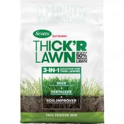 Scotts Turf Builder ThickR Lawn 40 Lb. 4000 Sq. Ft. Coverage Combination Tall Fescue Mix Grass Seed, Fertilizer, & Soil Improver