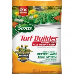 Scotts Turf Builder WinterGuard Weed & Feed 44.81 Lb. 15,000 Sq. Ft. 28-0-6 Winterizer Fall Fertilizer