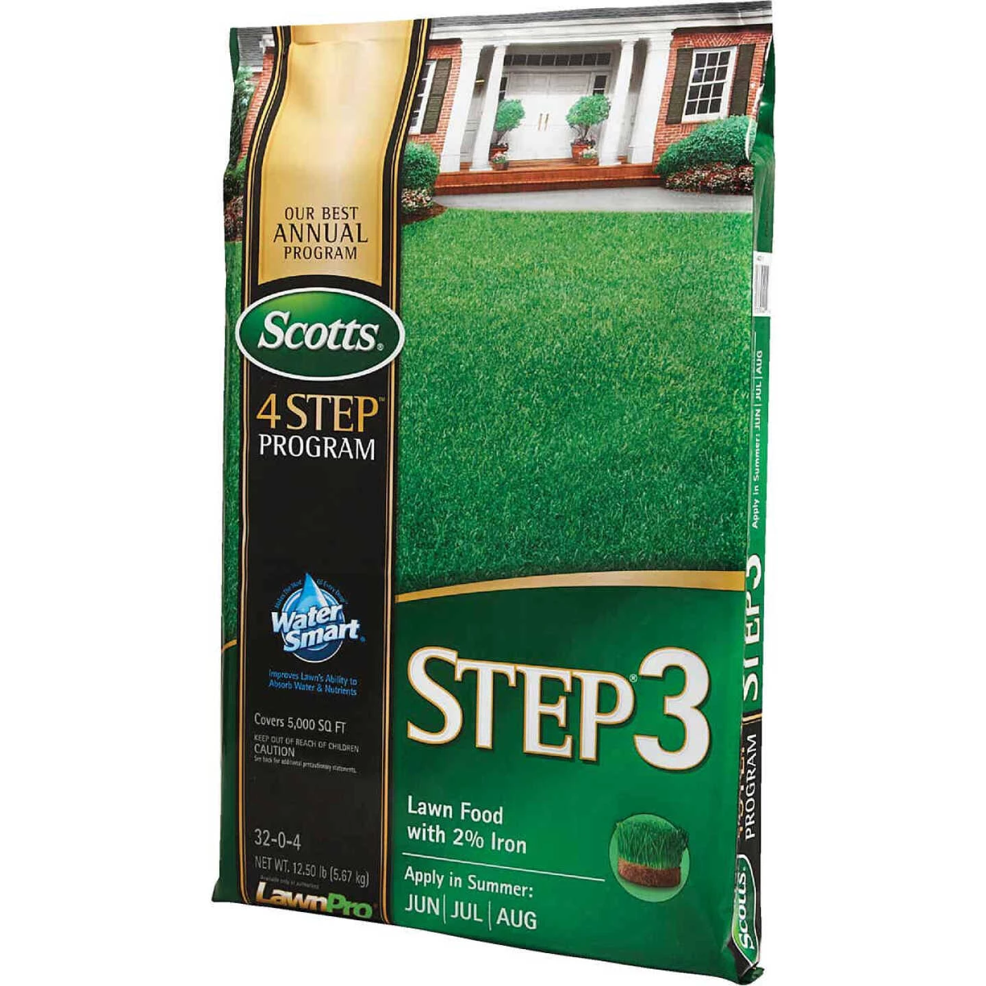 Scotts 4-Step Program Step 3 12.60 Lb. 5000 Sq. Ft. 32-0-4 Lawn Fertilizer With 2% Iron 5 Scotts 4-Step Program Step 3 12.60 Lb. 5000 Sq. Ft. 32-0-4 Lawn Fertilizer With 2% Iron - Image 3