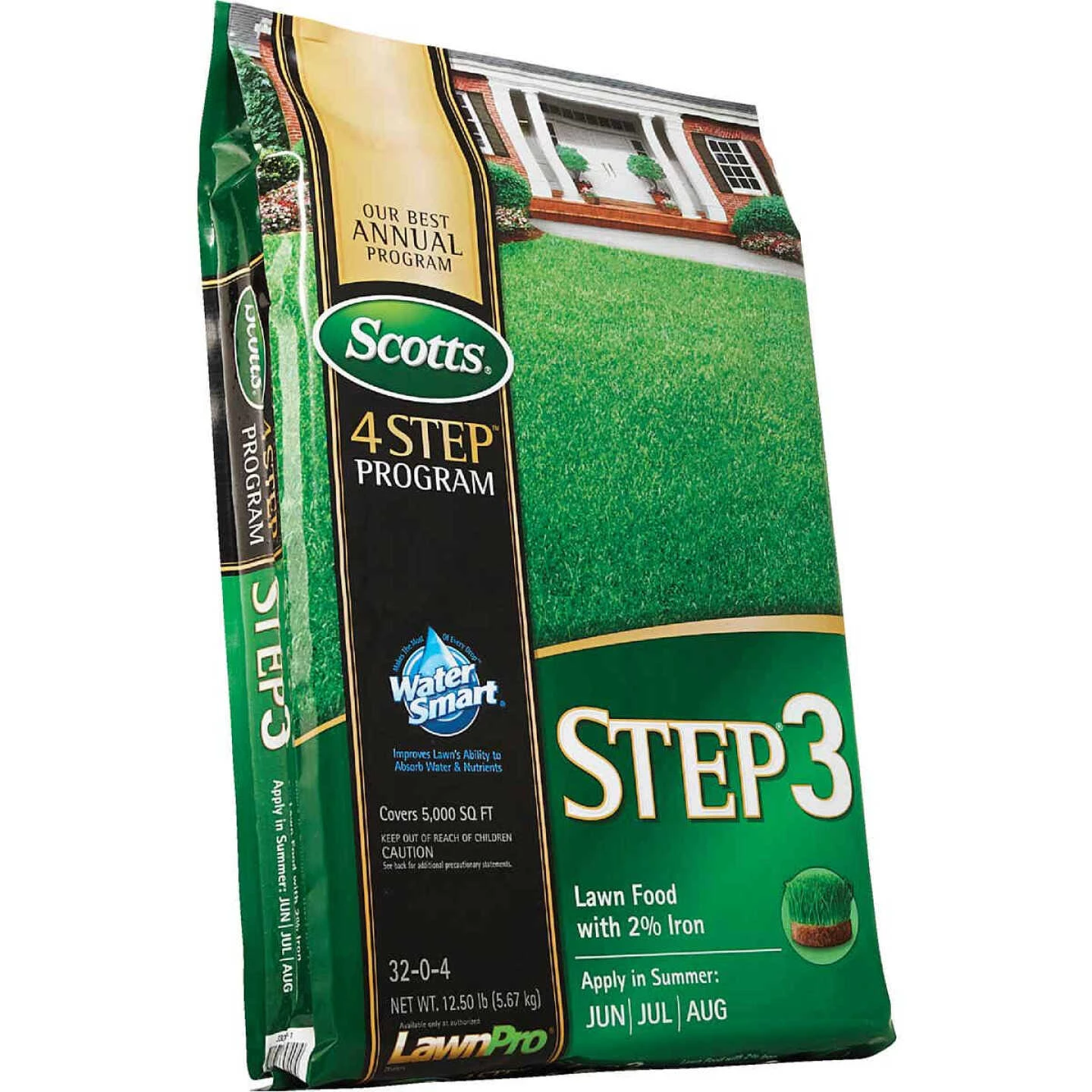 Scotts 4-Step Program Step 3 12.60 Lb. 5000 Sq. Ft. 32-0-4 Lawn Fertilizer With 2% Iron 6 Scotts 4-Step Program Step 3 12.60 Lb. 5000 Sq. Ft. 32-0-4 Lawn Fertilizer With 2% Iron - Image 4