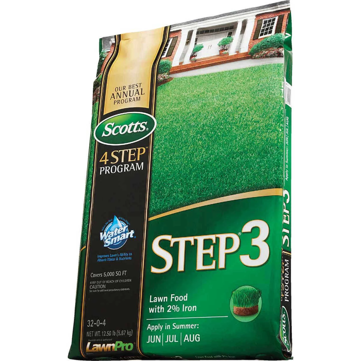 Scotts 4-Step Program Step 3 12.60 Lb. 5000 Sq. Ft. 32-0-4 Lawn Fertilizer With 2% Iron 7 Scotts 4-Step Program Step 3 12.60 Lb. 5000 Sq. Ft. 32-0-4 Lawn Fertilizer With 2% Iron - Image 5