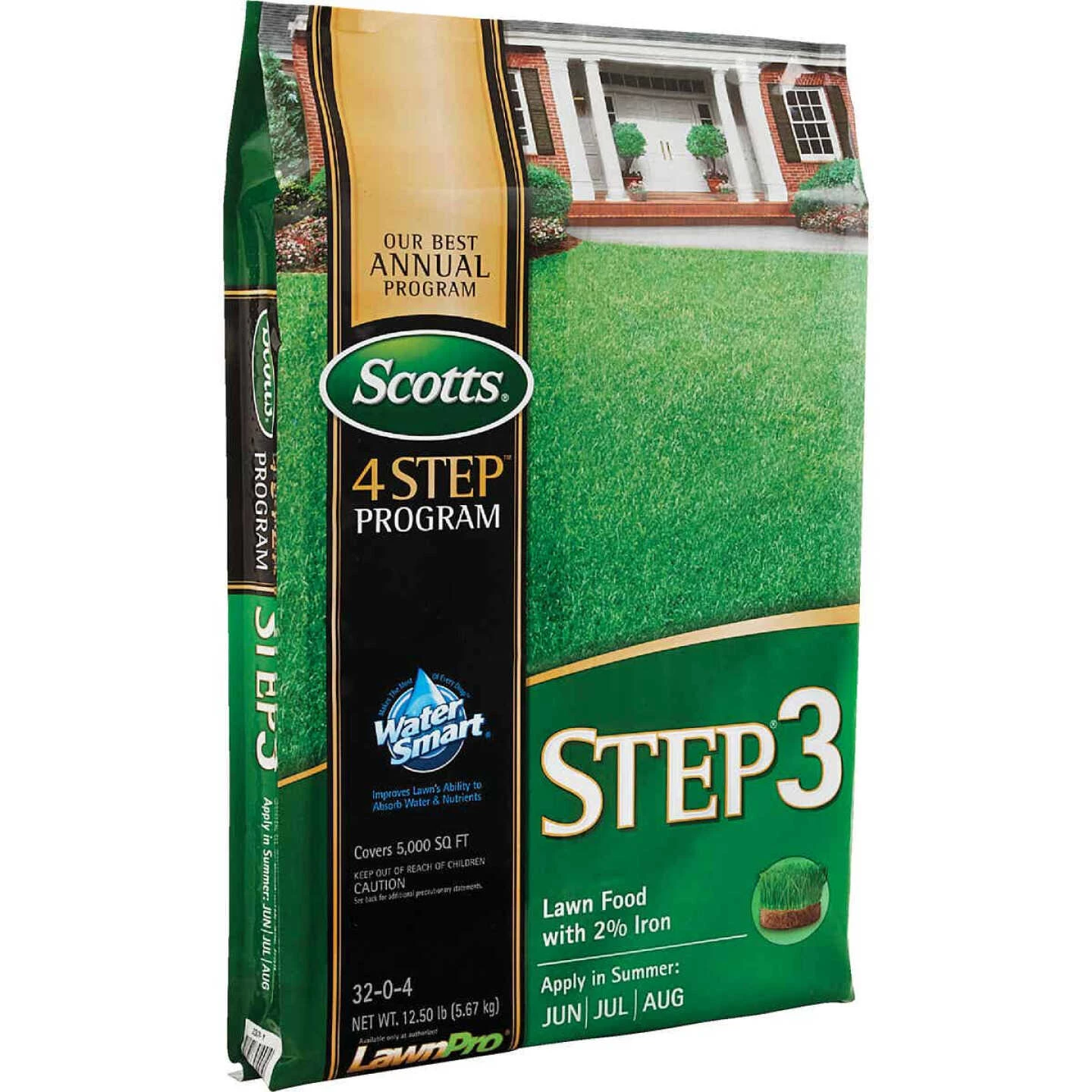 Scotts 4-Step Program Step 3 12.60 Lb. 5000 Sq. Ft. 32-0-4 Lawn Fertilizer With 2% Iron 10 Scotts 4-Step Program Step 3 12.60 Lb. 5000 Sq. Ft. 32-0-4 Lawn Fertilizer With 2% Iron - Image 8