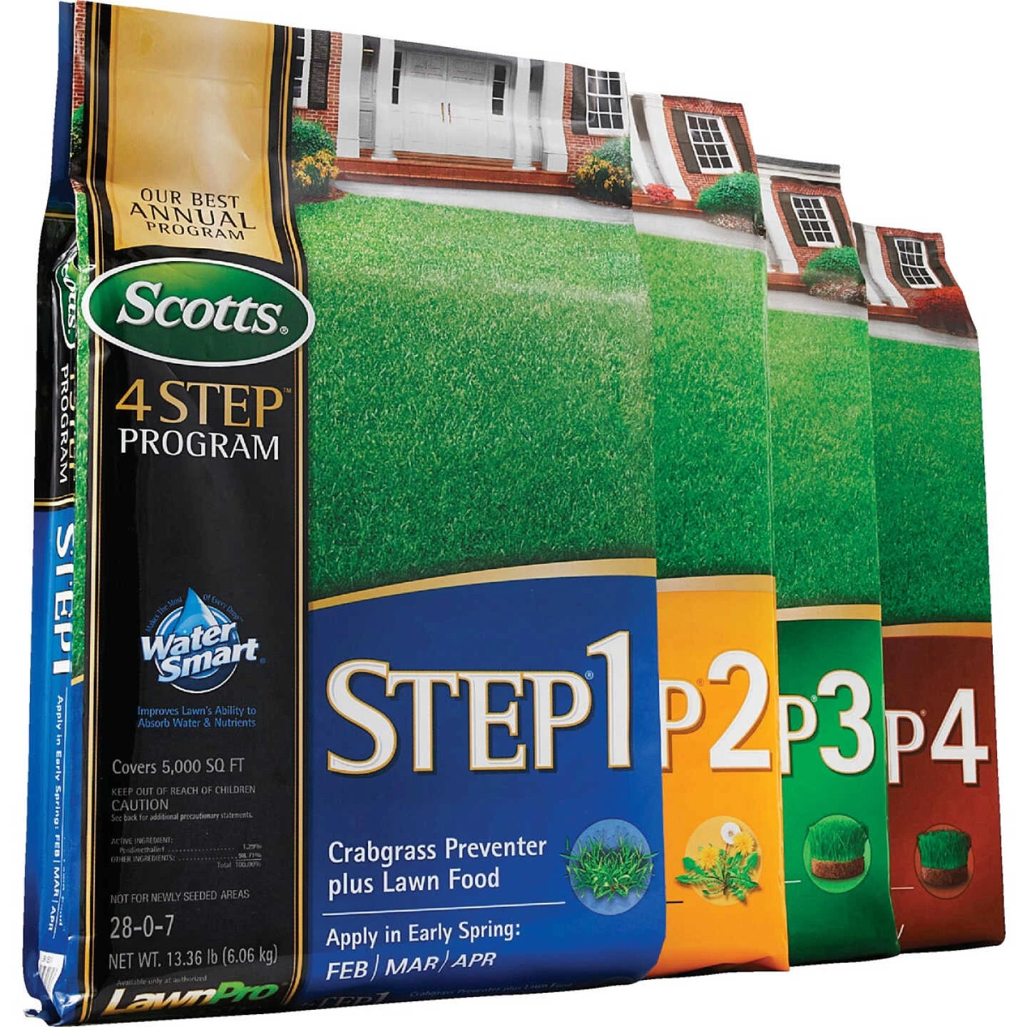 Scotts 4-Step Program Step 4 12.50 Lb. 5000 Sq. Ft. 32-0-12 Fall Lawn Fertilizer 4 Scotts 4-Step Program Step 4 12.50 Lb. 5000 Sq. Ft. 32-0-12 Fall Lawn Fertilizer - Image 2