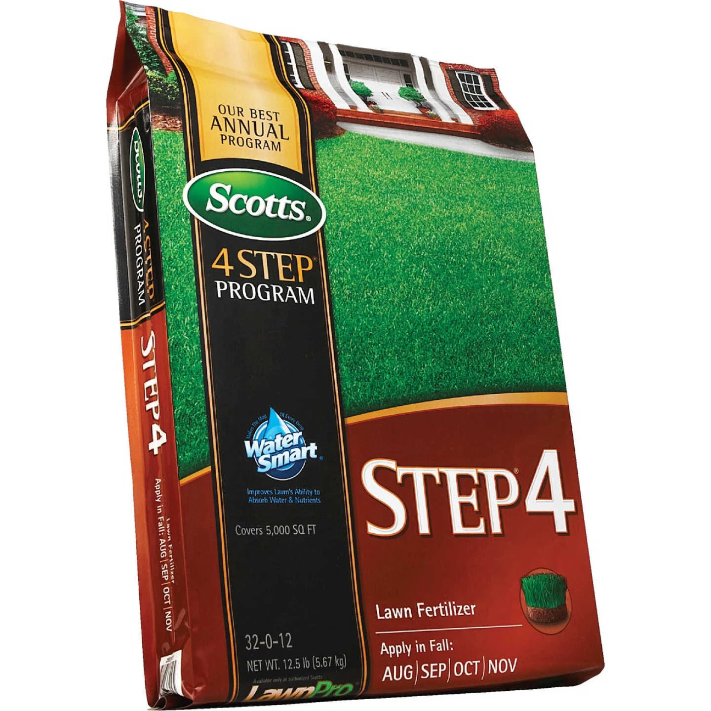 Scotts 4-Step Program Step 4 12.50 Lb. 5000 Sq. Ft. 32-0-12 Fall Lawn Fertilizer 7 Scotts 4-Step Program Step 4 12.50 Lb. 5000 Sq. Ft. 32-0-12 Fall Lawn Fertilizer - Image 5
