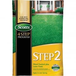 Scotts 4-Step Program Step 2 44.11 Lb. 15,000 Sq. Ft. 28-0-3 Lawn Fertilizer With Weed Killer