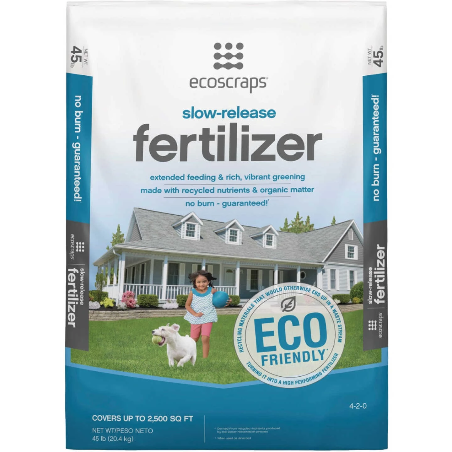 Scotts EcoScraps 45 Lb. 2500 Sq. Ft. 4-2-0 Lawn Fertilizer 3 Scotts EcoScraps 45 Lb. 2500 Sq. Ft. 4-2-0 Lawn Fertilizer