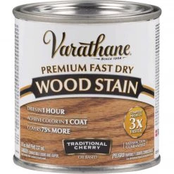 Varathane Fast Dry Traditional Cherry Urethane Modified Alkyd Interior Wood Stain, 1/2 Pt.