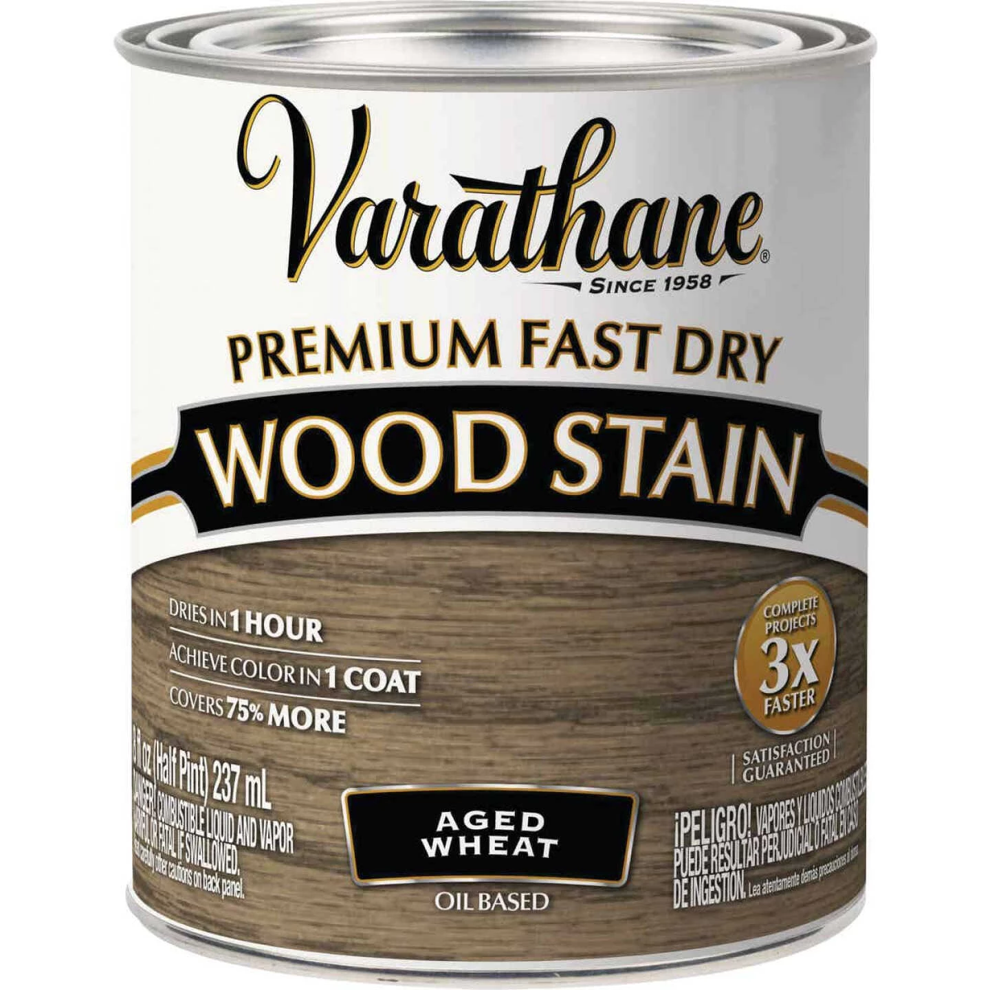 Varathane Fast Dry Aged Wheat Urethane Modified Alkyd Interior Wood Stain, 1/2 Pt. 3 Varathane Fast Dry Aged Wheat Urethane Modified Alkyd Interior Wood Stain, 1/2 Pt.