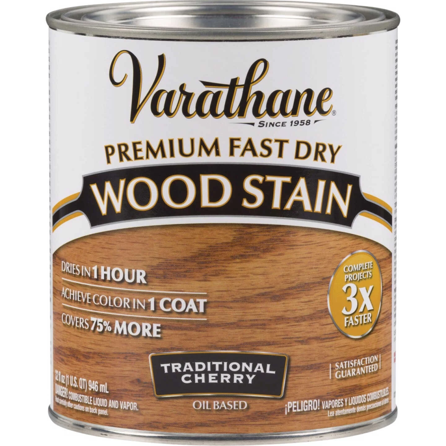 Varathane Fast Dry Traditional Cherry Urethane Modified Alkyd Interior Wood Stain, 1 Qt. 3 Varathane Fast Dry Traditional Cherry Urethane Modified Alkyd Interior Wood Stain, 1 Qt.